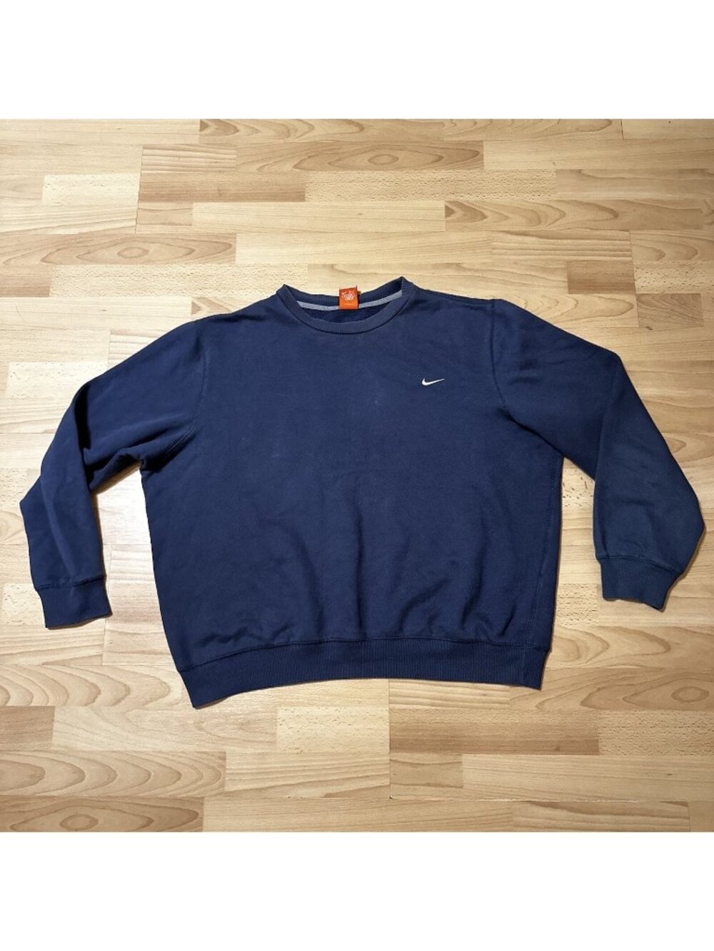 Vintage Nike Small Swoosh Sweatshirt Crewneck Size XL Blue 90s  Preowned
